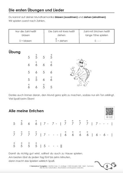 Harmonica-Youngsters, Kathrin Gass, diatonische Mundharmonika, Melody Star, Schulwerk, Lehrwerk, Mundharmonikaschule, Spielheft, mit Online-Material, sehr leicht, Mundharmonika Noten, Mundharmonika spielen lernen, Anfänger, für Kinder, Klassenmusizieren i