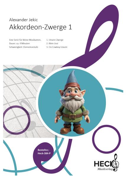 Akkordeon-Zwerge, Alexander Jekic, Akkordeonorchester, Schülerorchester, sehr leicht, Anfänger, erste Schritte, Akkordeon Noten