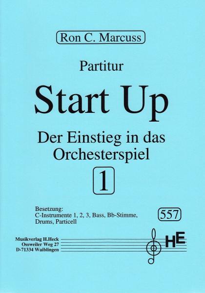 Start Up 1, Ron C. Marcuss, Akkordeonorchester, Wertungsstück, Wettbewerbsliteratur, Elementarstufe, leicht, Schülerorchester, Akkordeon Noten, erste Orchesterstücke