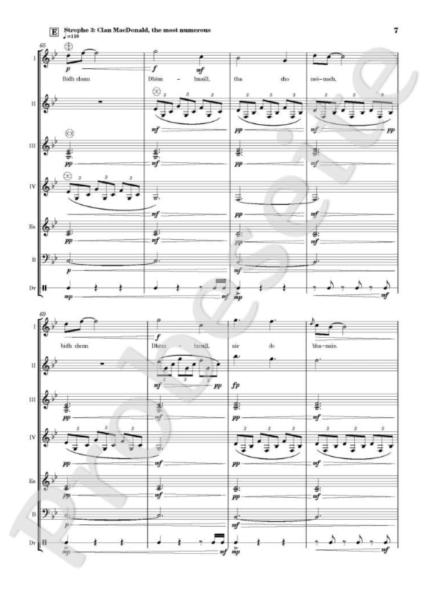 Bidh Clann Ulaidh, Janin Janke, Akkordeon-Orchester, Akkordeon-Ensemble, Traditional, traditionelles schottisches Schlaflied, keltische Clans, gälische Folklore, mittelschwer, Easy-Stimme, Akkordeon Noten, Blick in die Noten