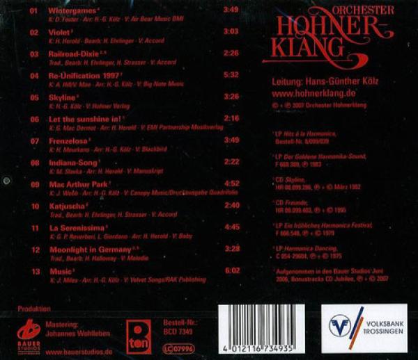 Jubilee, Hans-Günther Kölz, Orchester Hohnerklang Trossingen, Bauer Studios Ludwigsburg, Label Chaos, Rock, Pop, Classics, Folk, Ballade, Originalmusik