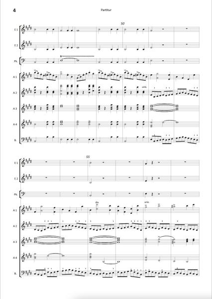 Jubel-Ouvertüre, Carl Maria von Weber, Stefan Hippe, Akkordeon-​Orchester, Hymne, pompös, schwer, Oberstufe-Höchststufe, Akkordeon Noten, Notenbeispiel
