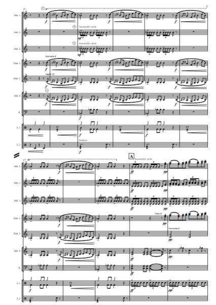 Arabischer Tanz, Peer-Gynt-Suite Nr. 2, Opus 55, Edvard Grieg, Nild Aebersold, Akkordeon-Orchester, mittelschwer-schwer, Akkordeon Noten, Beispielseite