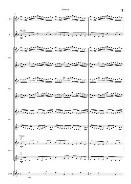 Just One More Dance, Christian Forshaw, Akkordeon-Orchester, irische Folksweise, Tango, Auftragskomposition, Originalkomposition, Originalmusik, mittelschwer, Akkordeon Noten, Probeseite