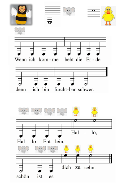 Meine Gitarre & Ich, Gottfried Hummel, Lehrwerk, Schulwerk, Gitarre, Gitarrenschule, sehr leicht, für Kinder ab 4 Jahren, kindgerecht Gitarre spielen lernen, erster Gitarrenunterricht, Gitarren Noten, Blick in die Noten
