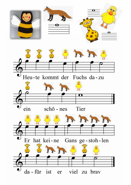 Meine Gitarre & Ich, Gottfried Hummel, Lehrwerk, Schulwerk, Gitarre, Gitarrenschule, sehr leicht, für Kinder ab 4 Jahren, kindgerecht Gitarre spielen lernen, erster Gitarrenunterricht, Gitarren Noten, Probeseite