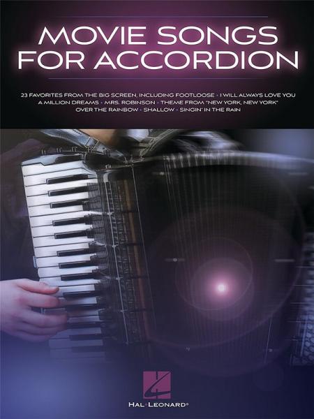 Dieser Sammelband für Akkordeon enthält 23 weltbekannte Filmsongs, Cover