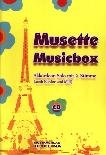 Musette Musicbox, Gottfried Hummel, Akkordeon Solo, MII, MIII, Klavier, Keyboard, mit 2. Stimme, mit CD, Spielheft, Soloband, Walzer, Valse Musette, leicht-mittelschwer, Akkordeon Noten