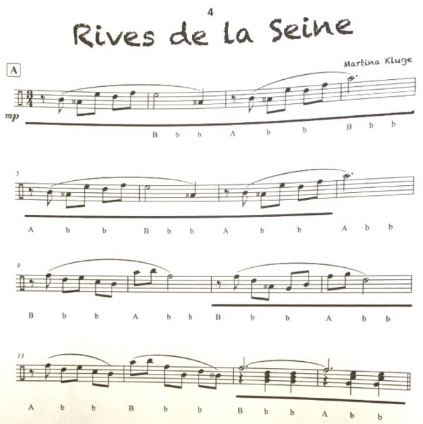 Musette für Steirische Harmonika - Une visite à Paris, Martina Kluge, Steirische Harmonika, Griffschrift, Spielheft, Soloband, leicht-mittelschwer, ​inkl. Audio-Aufnahmen, Musette-Kompositionen, Originalkompositionen, Harmonika Noten, Beispielseite