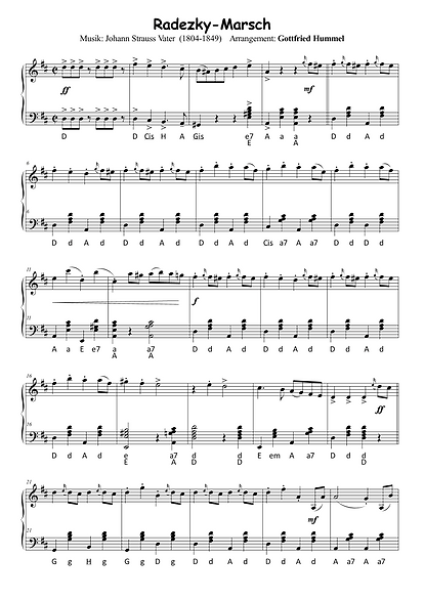 Musik, Musik - das neue Marsch-Album, Gottfried Hummel, Akkordeon-Solo, Standardbass MII, Marschmusik, Spielheft, Soloband, mittelschwer, Akkordeon Noten