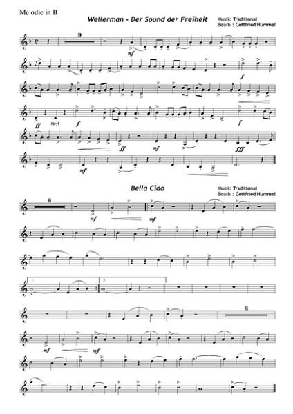 Nimm's leicht, Gottfried Hummel, Kammermusik-Spielheft, 2 Melodieinstrumente (in C, Bb, Es, C (Bass-Schlüssel)), Begleitstimme (Akkordeon oder Klavier), mittelschwer, Kammermusik Noten, Notenbeispiel