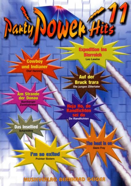 Party Power Hits 11, Songbook, Akkordeon-Solo, Standardbass MII, Klavier, Keyboard, Gitarre, Gesang, Partysongs, Partyhits, Fetenhits, Partykracher, Spielheft, Soloband, mittelschwer, mit Liedtexten, mit 2 Bläserstimmen erhältlich, Akkordeon Noten, U-Muck