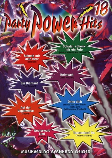 Party Power Hits 18, Songbook, Akkordeon-Solo, Standardbass MII, Klavier, Keyboard, Gitarre, Gesang, Partysongs, Partyhits, Fetenhits, Partykracher, Spielheft, Soloband, mittelschwer, mit Liedtexten, mit 2 Bläserstimmen erhältlich, Akkordeon Noten, U-Muck