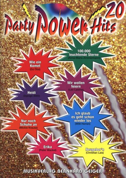 Party Power Hits 20, Songbook, Akkordeon-Solo, Standardbass MII, Klavier, Keyboard, Gitarre, Gesang, Partysongs, Partyhits, Fetenhits, Partykracher, Spielheft, Soloband, mittelschwer, mit Liedtexten, mit 2 Bläserstimmen erhältlich, Akkordeon Noten, U-Muck