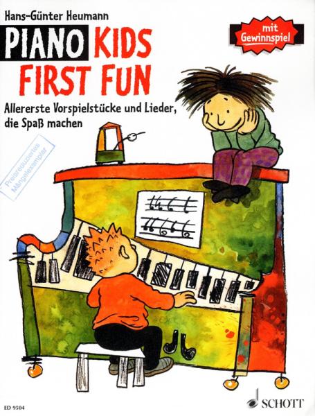 Piano Kids First Fun, Hans-Günter Heumann, Klavier-Solo, Piano-Solo, Spielheft, Soloband, Kinderlieder, Volkslieder, Klassik, Folklore, Popmusik, allererste Vorspielstücke, sehr leicht, Klavier Noten, Cover