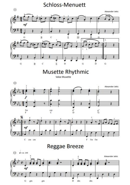 Akkordeon Rhythmix 2, Alexander Jekic, Akkordeon-Solo, Standardbass MII, Spielheft, Begleitheft, Soloband, leicht, Anfänger, Unterricht, Konzerte, Vorspiele, Wettbewerbe, Wertungsspiele, Akkordeon Noten, Notenbeispiel