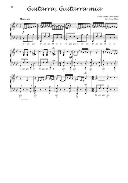 Ritmo de Tango, Carlos Gardel, Enrique Saborido, Eduardo Arolas, Manuel Jovés, Franc Zibert, Akkordeon-Solo, Standardbass MII, Spielheft, Soloband, inkl. Online-Audio, mittelschwer+, Akkordeon Noten, Blick ins Heft
