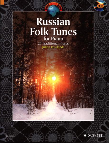 Russian Folk Tunes for Piano, Julian Rowlands, , Klavier-Solo, Piano-Solo, Spielheft, Soloband, russische Folklore, Russland, Volksmusik, mit Audio-CD, mittelschwer, Klavier Noten, Cover
