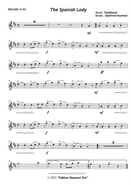 Sail Away With Mr. Wellerman & Friends, Gottfried Hummel, Melodieinstrument, Begleitung, Akkordeon, Klavier, Keyboard, Spielheft, Shantys, Seemannslieder, mittelschwer, Kammermusik Noten, Einblick