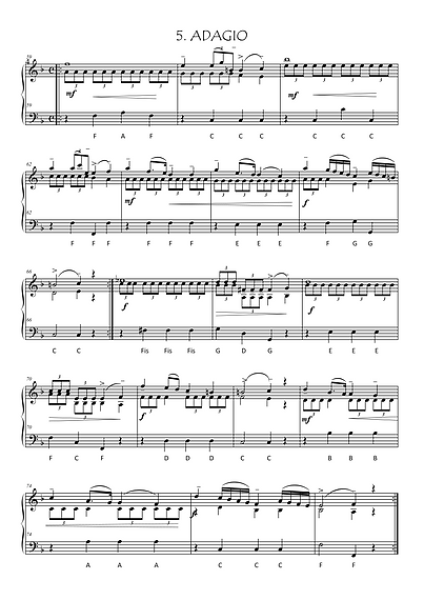 Serenade "Eine ganz kleine Nachtmusik", KV 648, Wolfgang Amadeus Mozart, Gottfried Hummel, Akkordeon-Solo, Standardbass MII, Klavier, Keyboard, Spielheft, Soloband, leicht-mittelschwer, Akkordeon Noten, Probeseite