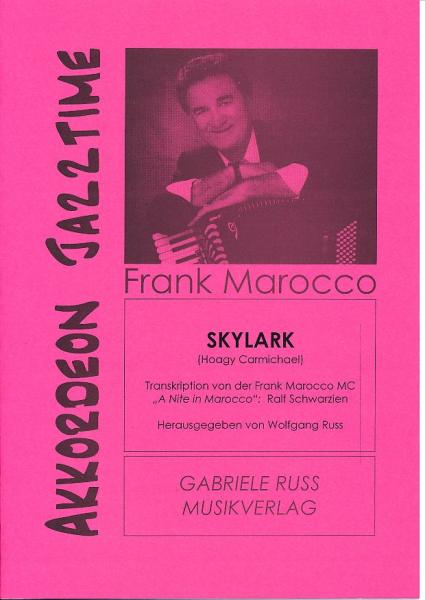 Skylark, Hoagy Carmichael, Ralf Schwarzien, Akkordeon Solo, Standardbass MII, Jazz Standard, Jazzakkordeon, Akkordeon Jazztime, schwer-sehr schwer, Akkordeon Noten