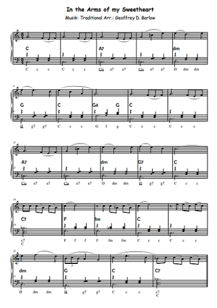 Slow Down, Geoffrey D. Barlow, Akkordeon-Solo, Standardbass MII, Klavier, Keyboard, Spielheft, Soloband langsamer Walzer, leicht-mittelschwer, Akkordeon Noten, Probeseite