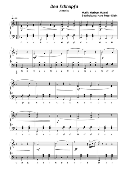 So wie früher, Norbert Maisel, Hans Peter Klein, Akkordeon-Solo, Standardbass MII, rustikale Spielstücke, Volksmusik, Spielheft, Soloband, mittelschwer, Akkordeon Noten, Probeseite
