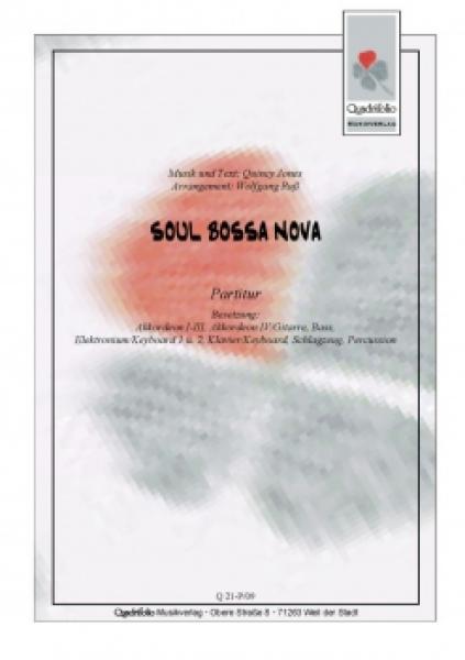 Soul Bossa Nova, Quincy Jones, Wolfgang Ruß, Akkordeon-Orchester, mittelschwer, Titelmelodie, Akkordeon Noten