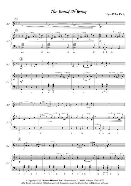 Sounds, Gottfried Hummel, Akkordeon-Duo, Standardbass MII, Spielheft, Duett, Wertungsspielstücke, Vorspiel, Konzertstücke, leicht-mittelschwer, Akkordeon Noten, Einblick in die Noten