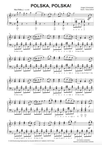 Polska-Polska!, Jürgen Schmieder, Tobias Dalhof, Einzelausgabe für Akkordeon-Solo, Standardbass MII, mittelschwer, Akkordeon Noten