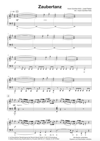 Zaubertanz, Hans-Günther Kölz, Josef Retter Akkordeon-Solo, Standardbass MII, Einzelausgabe, Irische-Impression, mittelschwer, Akkordeon Noten