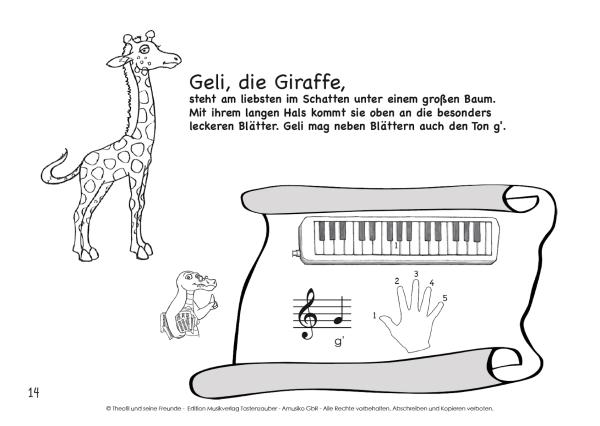 Theofil und seine Freunde, Nadine Bösing, Christiane Gerstner, Schulwerk für Melodika, sehr leicht, Melodica lernen und Spaß haben, Melodikanoten