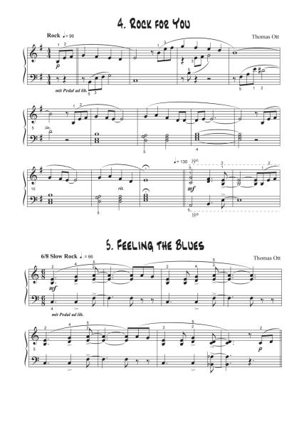 Modern Piano Styles - Band 1, Thomas Ott, Klavier Solo, Klaviernoten, leicht-mittelschwer, 2. Stimme in C und Bb