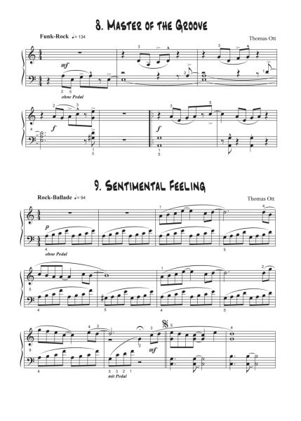 Modern Piano Styles - Band 1, Thomas Ott, Klavier Solo, Klaviernoten, leicht-mittelschwer, 2. Stimme in C und Bb
