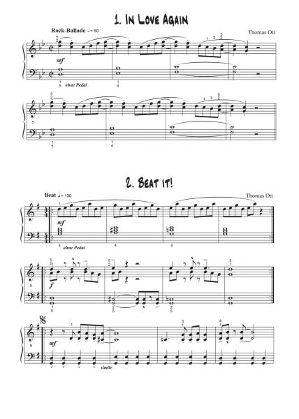 Modern Piano Styles - Band 2, Thomas Ott, Klavier Solo, Klaviernoten, mittelschwer, 2. Stimme in C und Bb