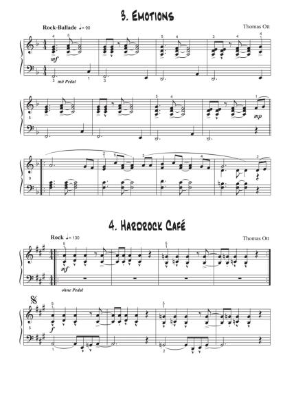 Modern Piano Styles - Band 2, Thomas Ott, Klavier Solo, Klaviernoten, mittelschwer, 2. Stimme in C und Bb