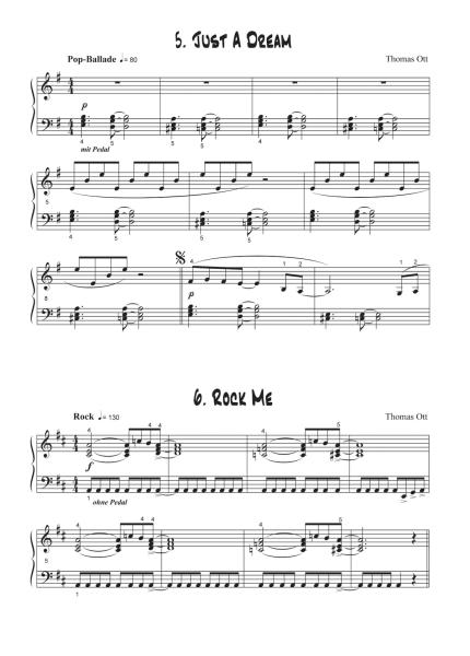 Modern Piano Styles - Band 2, Thomas Ott, Klavier Solo, Klaviernoten, mittelschwer, 2. Stimme in C und Bb