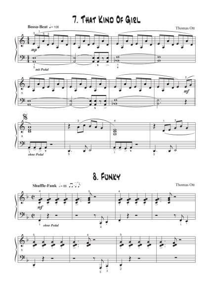 Modern Piano Styles - Band 2, Thomas Ott, Klavier Solo, Klaviernoten, mittelschwer, 2. Stimme in C und Bb