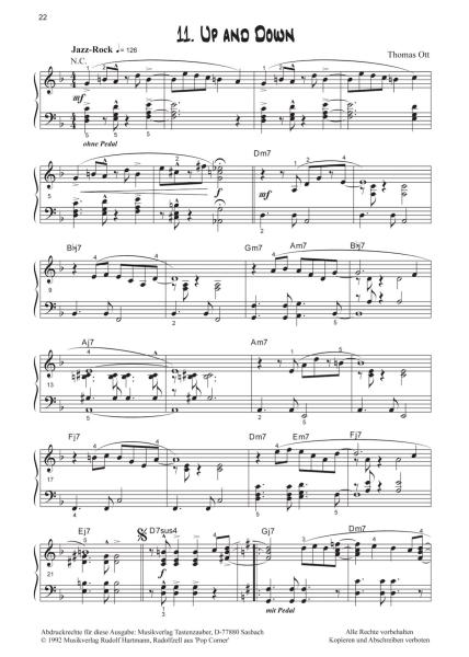 Modern Piano Styles - Band 3, Thomas Ott, Klavier Solo, Klaviernoten, mittelschwer-schwer, 2. Stimme in C und Bb