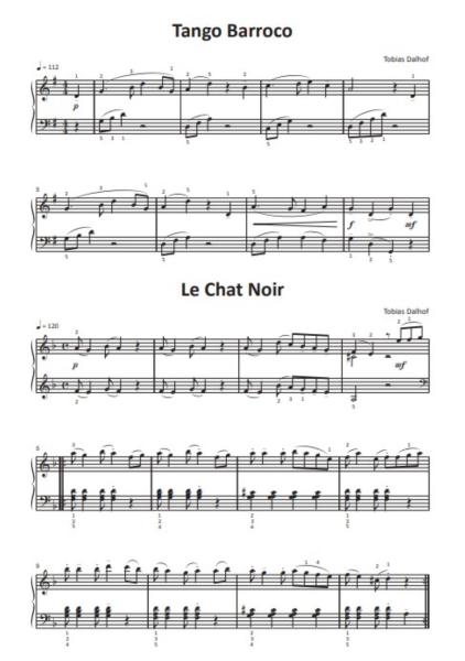 Einfach schöne Tangos für Klavier, Tobias Dalhof, Klavier-Solo, Spielheft, Soloband, leicht, Konzert, Vorspiel, Klavierunterricht, Klavier Noten, Einblick in die Noten