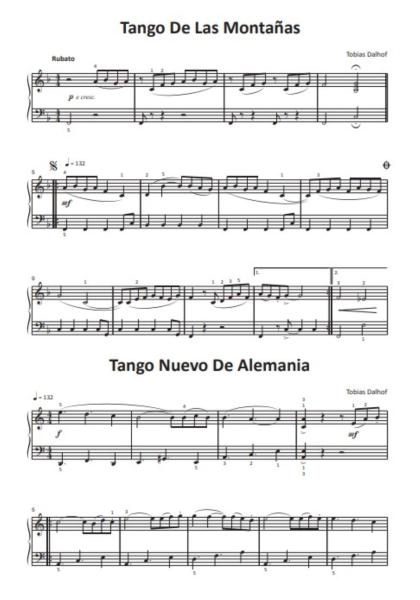 Einfach schöne Tangos für Klavier, Tobias Dalhof, Klavier-Solo, Spielheft, Soloband, leicht, Konzert, Vorspiel, Klavierunterricht, Klavier Noten, ein Blick ins Heft