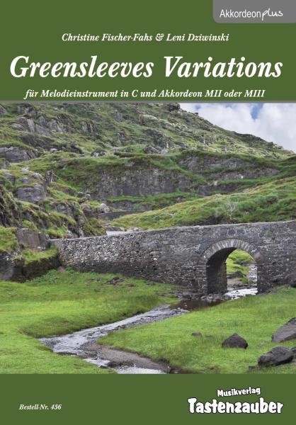 Greensleeves Variations, Christine Fischer-Fahs, Leni Dziwinski, Melodieinstrument in C und Akkordeon, Standardbass MII, mittelschwer, Wertungsstück, Wettbewerb, Wettbewerbsliteratur, Kammermusik, Duo, Duett, Akkordeon Noten