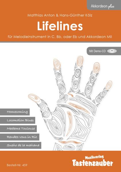 Lifelines, Hans-Günther Kölz, Matthias Anton, Akkordeon und Melodieinstrument, Standardbass MII, mittelschwer, Akkordeon plus, Kammermusik, Duo, Duett, Akkordeon Noten