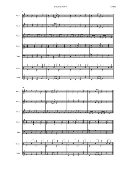 Boogie Party, Tobias Dalhof, Boogie Woogie, Akkordeonorchester, ​Schülerorchester, Jugendorchester, sehr leicht, Kiddystimme, Easy-Stimme, erste Orchesterstücke, Akkordeon Noten