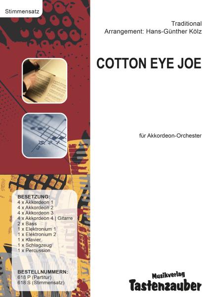 Cotton Eye Joe, Rednex, Hans-Günther Kölz, Akkordeonorchester, mittelschwer, Megahit, Folk Music, Folksong, Country-Musik, Eurodance, Akkordeon Noten, Stimmensatzdeckblatt