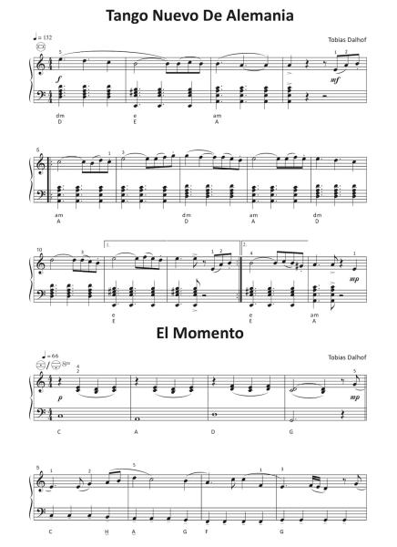Einfach schöne Tangos, Tobias Dalhof, Akkordeon-Solo, Standardbass MII, Spielheft, Soloband, Vorspiel, Konzert, Akkordeonunterricht, leicht, Anfänger, Wiedereinsteiger, Akkordeon Noten
