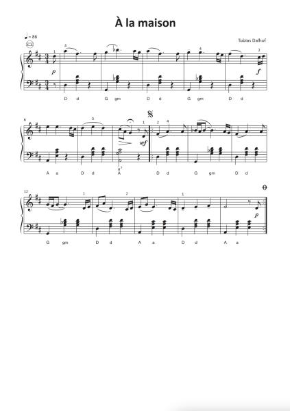 Einfach schöne Musette-Walzer, Tobias Dalhof, Akkordeon-Solo, Standardbass MII, Spielheft, Soloband, Vorspiel, Konzert, Akkordeonunterricht, leicht, Anfänger, Wiedereinsteiger, Akkordeon Noten, Einblick ins Heft