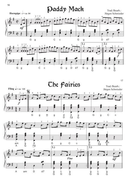Irish Songs 1, Jürgen Schmieder, Akkordeon Solo, Standardbass MII, ​Soloband, Spielheft, mittelschwer, Irland, Jugendwettbewerbe, Akkordeon Noten
