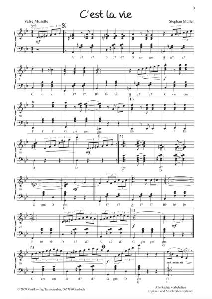 S' Müllers, Stephan Müller, Akkordeon Solo, 2. Stimme, Duett, mittelschwer-schwer, Musette, Dixieland, Polka, Boarisch, Jazz, Tanzjazz, Swing, Akkordeon Noten