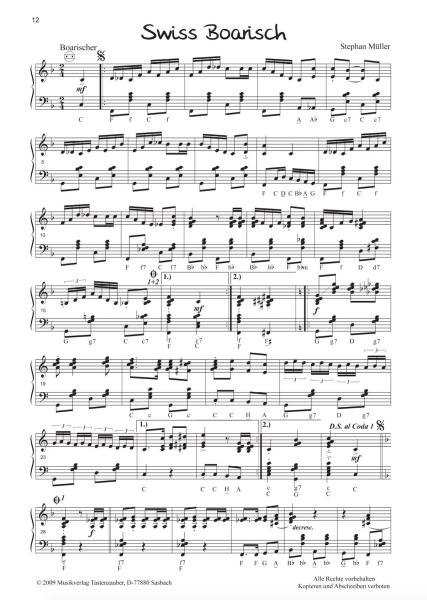 S' Müllers, Stephan Müller, Akkordeon Solo, 2. Stimme, Duett, mittelschwer-schwer, Musette, Dixieland, Polka, Boarisch, Jazz, Tanzjazz, Swing, Akkordeon Noten